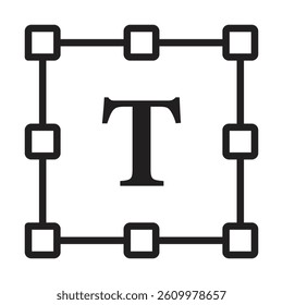 Text box icon Line Art Logo set