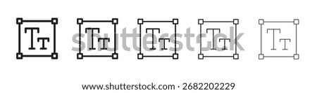 Text box icon vector illustration isolated