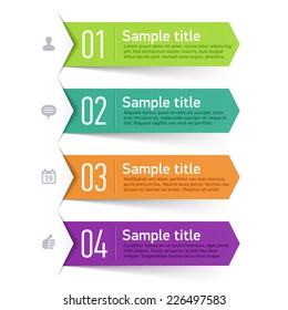 Text Box, Infographic Element. Vector.