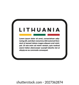 Text box with Lithuanian flag on white background.