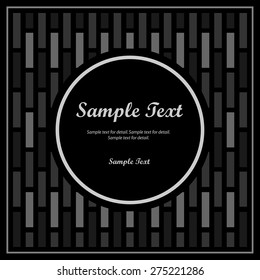Text box object, Banner with gray scale color, Vector black and white modern background.