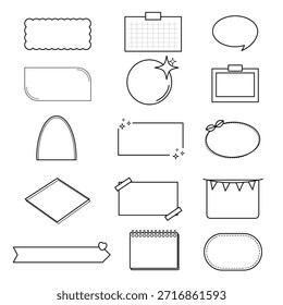 Un cuadro de texto con contornos que se pueden rellenar con texto.