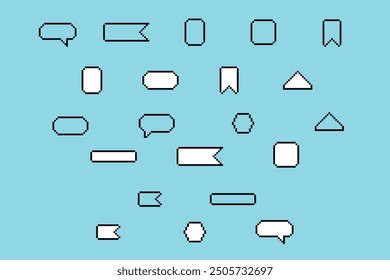 text box pixel 8bit retro