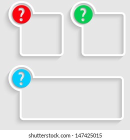 text box with question mark