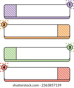 Text Box Square Frame Infographic Sticker