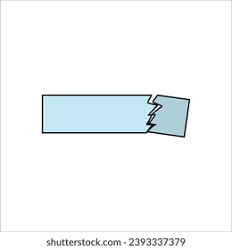 ilustración vectorial de caja de texto
