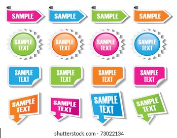 Text Box Templates Stock Vector (Royalty Free) 73022134 Shutterstock