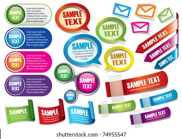 Text Box Templates Stock Vector (Royalty Free) 74955547 Shutterstock