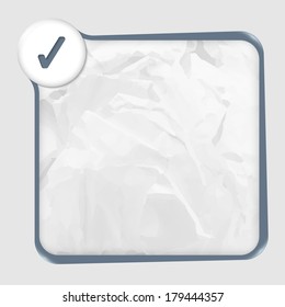 text box with texture of paper and check box
