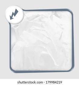 text box with texture of paper and flash
