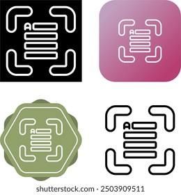 Text Box Unique Vector Icon Illustration