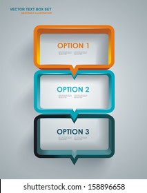 text box vector design 