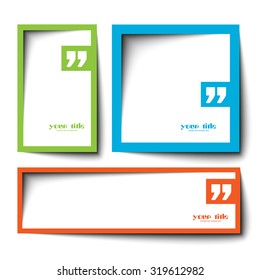 text box vector design