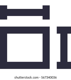 Text Box Vector Icon