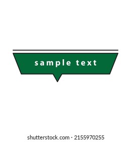 text box vector for website symbol icon presentation