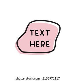 text box vector for website symbol icon presentation