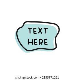 vector de cuadro de texto para presentación de icono de símbolo del sitio web