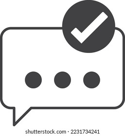 Text boxes and check marks illustration in minimal style isolated on background