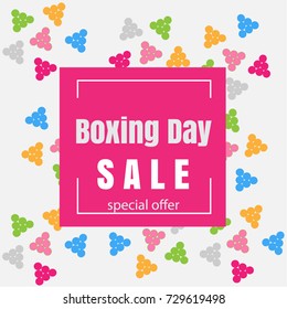 Text Boxing Day Sale. Vector Illustration.