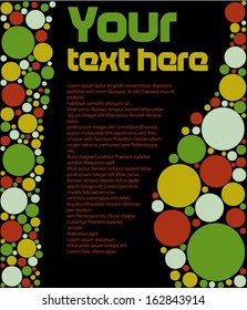Text brochure with color circles