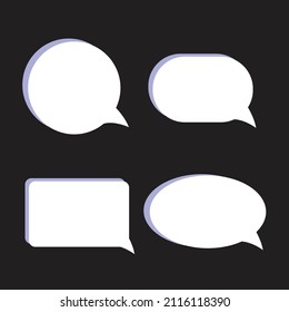 text bubble area vector illustration design suitable for 3d bubble cartoon illustration