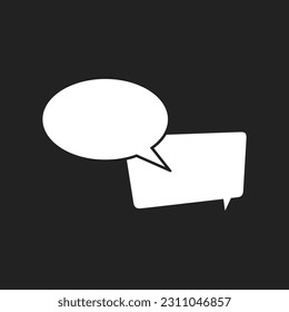 Text Bubble, Chatting Bubble, Quote Bubble, Chat Bubble Outline, Vector Illustration Background