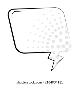 icono de burbuja de texto en fondo blanco
