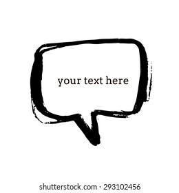 Text bubble illustration