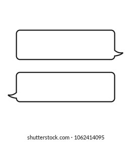 Text Bubble Vector Icon Symbol Background