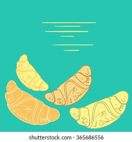 Text card with croissants