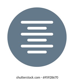 Text Center Align Icon