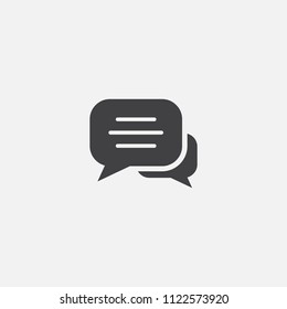 text chat base icon. Simple sign illustration. text chat symbol design from message series. Can be used for web, print and mobile