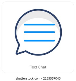 Text Chat And Chatting Icon Concept