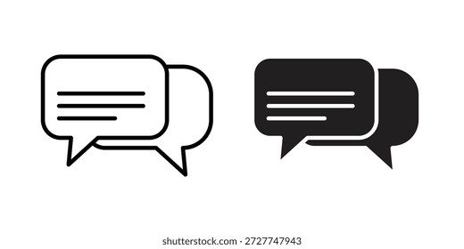 Konzept für Text-Chat-Symbole. Pixel perfekte lineare ui Symbol.