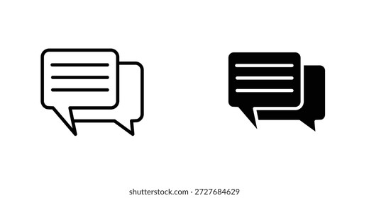 Ícone de bate-papo de texto símbolo elemento gráfico de design. EPS10