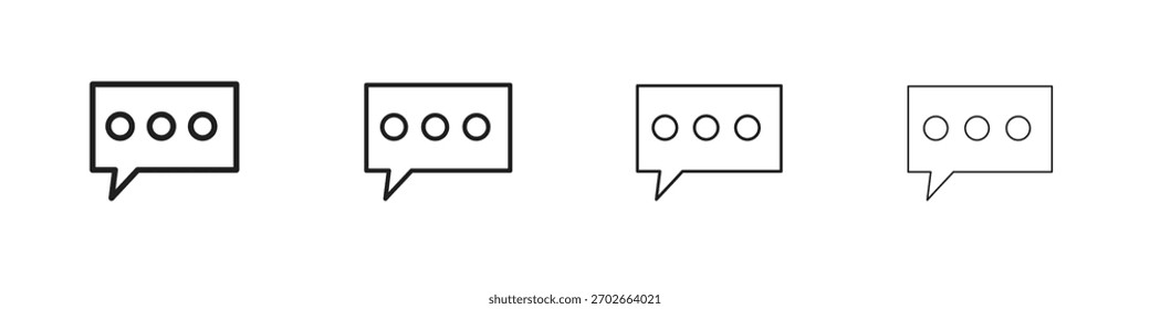 Text chat icon vector illustration. EPS 10 editable vector.