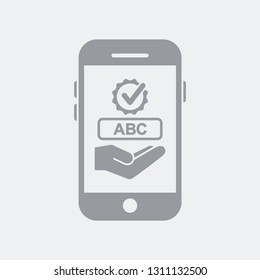 Text check application on smartphone