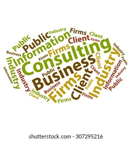 Text cloud. Business word cloud. Typography concept. Vector illustration.
