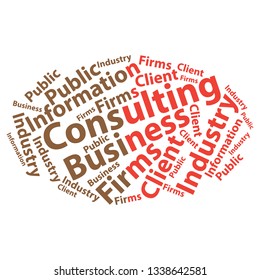 Text cloud. Business wordcloud. Typography concept. Vector illustration.