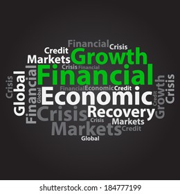 Text cloud. Business wordcloud. Typography concept. Vector illustration.