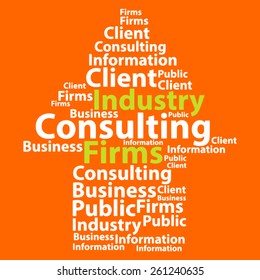 Text cloud. Business wordcloud. Typography concept. Vector illustration.
