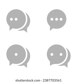 text cloud icon on a white background, vector illustration