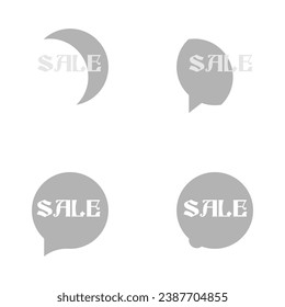 icono de nube de texto, venta, viernes negro en fondo blanco, ilustración vectorial
