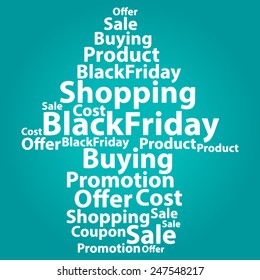 Text cloud. Sale wordcloud. Typography concept. Vector illustration.