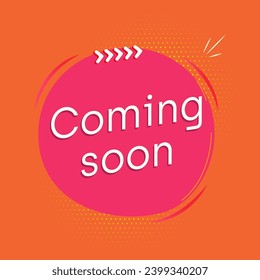 Text Coming Soon Vector Illustration