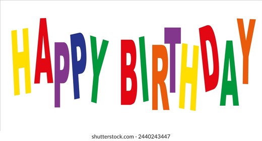 texto de felicitación "FELIZ CUMPLEAÑOS"