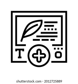 text content ugc line icon vector. text content ugc sign. isolated contour symbol black illustration