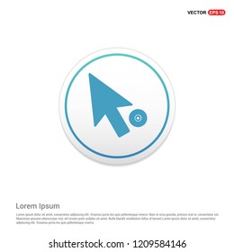 Text Cursor Icon Hexa White Background icon template - Free vector icon