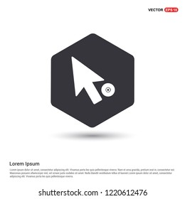 Text Cursor Icon Hexa White Background icon template - Free vector icon