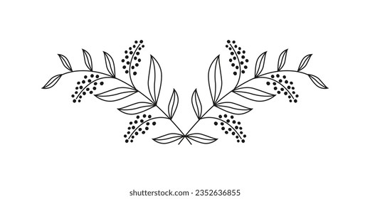 Textbegrenzer bilden den Rahmen für den Vintage der Blumenelemente für Ihre Projekte, bearbeitbarer Hintergrund Vektorgrafik